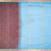 Amirthavarshini Silk Cotton Dark Brown Saree With Zari Buttas - Kumaran Silks
