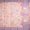 Silk Viscose Purple Kalamkari Printed Saree - Kumaran Silks