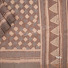 Semi Raw Silk Brown Printed Saree 06 - Kumaran Silks