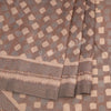 Semi Raw Silk Brown Printed Saree 06 - Kumaran Silks