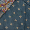 Semi Raw Silk Grey Printed Saree 05 - Kumaran Silks