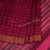 Semi Linen Maroon Shibori Printed Saree 02 - Kumaran Silks