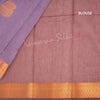Silk Cotton Purple Zari Worked Saree - Kumaran Silks