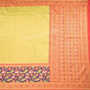 Semi Banaras Lime Green Zari Worked Saree With Lotus And Chakra Buttas - Kumaran Silks