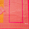 Semi Banaras Mango Yellow Zari Worked Saree - Kumaran Silks