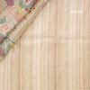 Semi Raw Silk Light Brown Leaf Printed Saree - Kumaran Silks