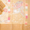 Soft Organza Gold Kalamkari Printed Saree - Kumaran Silks