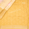 Silk Viscose Light Yellow Floral Printed Saree - Kumaran Silks