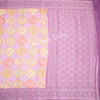 Silk Viscose Purple Printed Saree With Birds Motif On The Body - Kumaran Silks