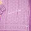 Silk Viscose Purple Printed Saree With Birds Motif On The Body - Kumaran Silks