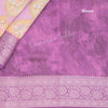 Silk Viscose Purple Printed Saree With Birds Motif On The Body - Kumaran Silks