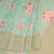 Silk Viscose Pista Green Floral Printed Saree 02