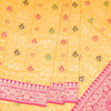 Semi Banaras Mango Yellow Zari Worked Saree 02 - Kumaran Silks
