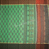 Chanderi Cotton Printed Parrot Green Saree - Kumaran Silks