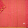 Semi Mysore Silk Plain Rose Pink Saree 02