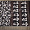 Semi Raw Silk Black Printed Saree 09