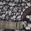 Semi Raw Silk Black Printed Saree 09