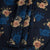 Semi Raw Silk Dark Blue Printed Saree 02