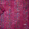 Sungudi Cotton Dark Pink Printed Saree