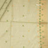 Semi Raw Silk Light Green Floral Printed Saree - Kumaran Silks