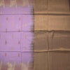 Semi Raw Silk Lavender Zari Worked Saree