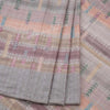 Semi Raw Silk Multi Colour Printed With Thread Embroidered Saree
