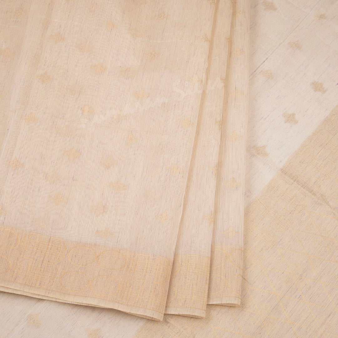 Sandal Linen Cotton Saree main image 0