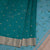 Semi Raw Silk Teal Green Thread embroidered Saree