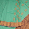Semi Soft Silk Mint Green Zari Worked Saree 03