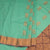 Semi Soft Silk Mint Green Zari Worked Saree 03