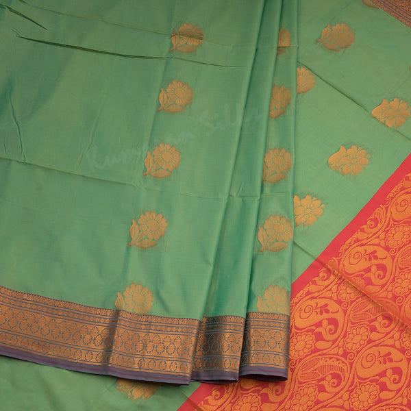 Semi Soft Silk Shot Colour Zari Worked Saree 05