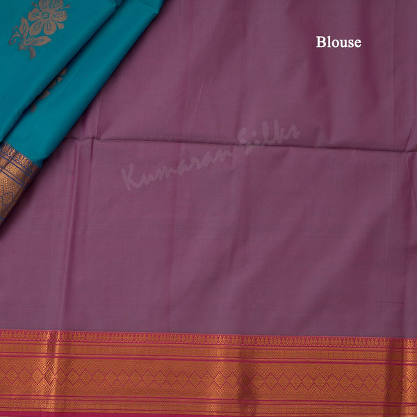Semi Soft Silk Blue Zari Worked Saree