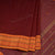 Chettinad Cotton Maroon Thread Embossed Saree Without Blouse
