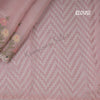 Organza Baby Pink Floral Embroidered With Stone Work Saree