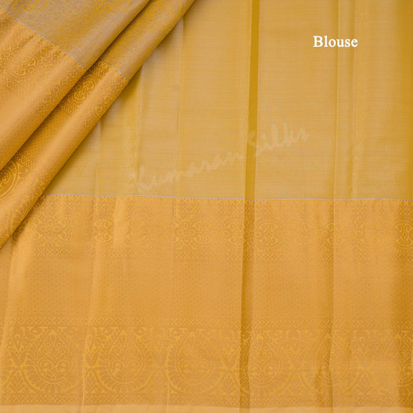 Semi Silk Sandal Zari Worked Saree