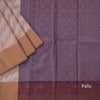 Silk Cotton Cream Zari Worked Saree