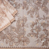 Kota Light Brown Printed With Thread Embroidered Saree
