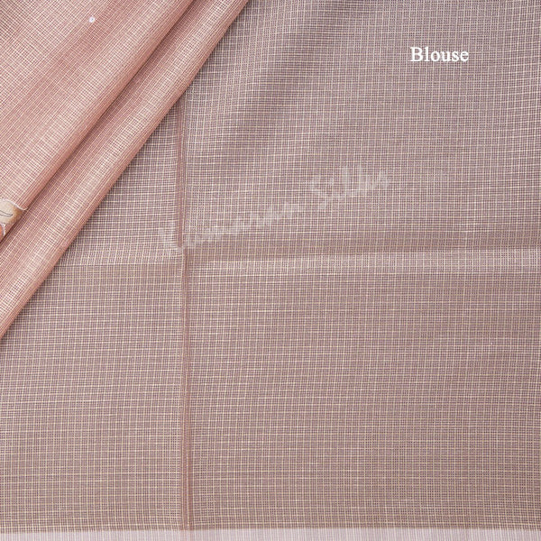 Kota Pink Printed With Mirror Work Saree