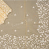 Organza Sandal Thread Embroidered Saree 02