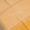 Gadwal Cotton Light Orange Striped Saree