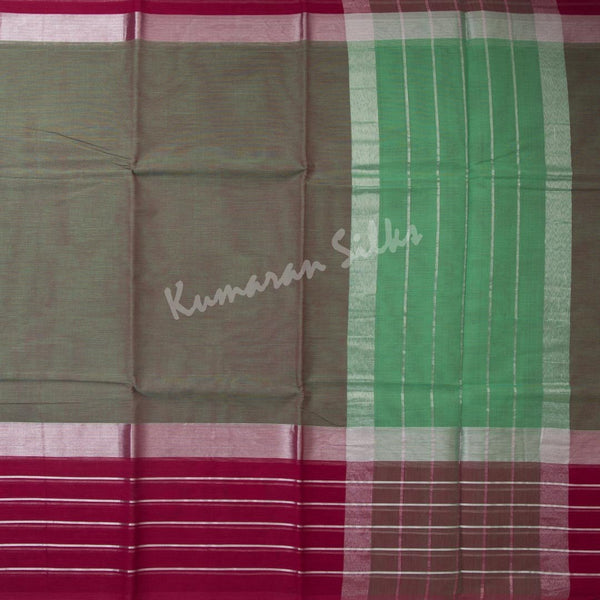 Gadwal Cotton Shot Colour Plain Saree 02