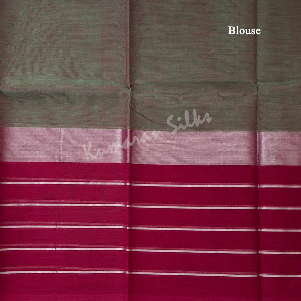 Gadwal Cotton Shot Colour Plain Saree 02