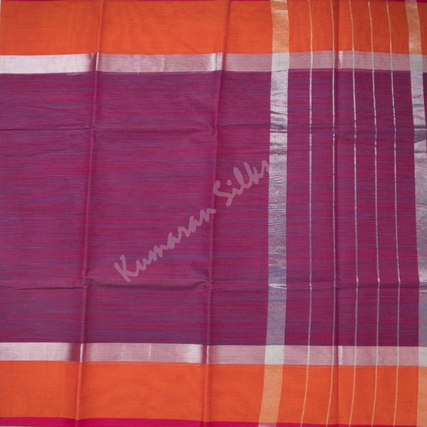 Gadwal Cotton Shot Colour Striped Saree
