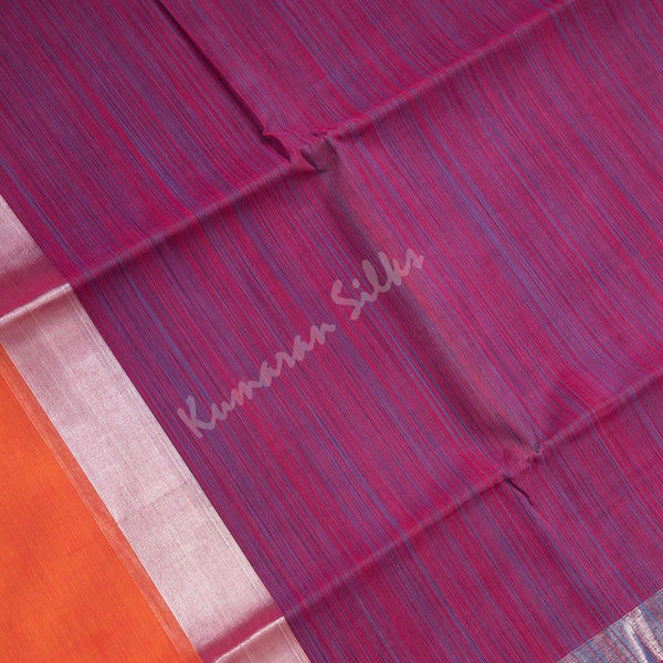 Gadwal Cotton Shot Colour Striped Saree