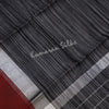 Gadwal Cotton Black Striped Saree