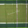 Gadwal Cotton Green Striped Saree