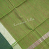 Gadwal Cotton Green Striped Saree