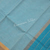 Gadwal Cotton Light Blue Striped Saree