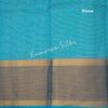 Gadwal Cotton Light Blue Striped Saree