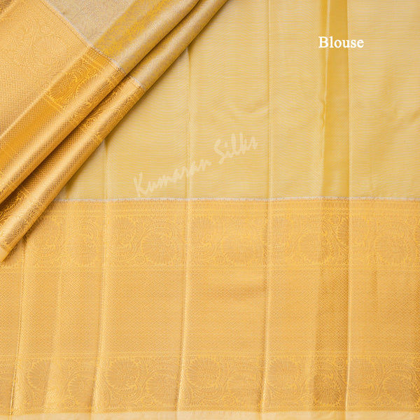 Kota Gold Floral Zari Worked Saree